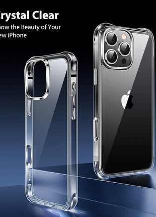 Mkeke for iPhone 16 Pro Max Case Clear [Not-Yellowing] [Military-Grade Drop Protection] Shockproof Protective Clear iPhone 16 Pro Max Case Phone Bumper case for Apple 6.9 inch 2024
