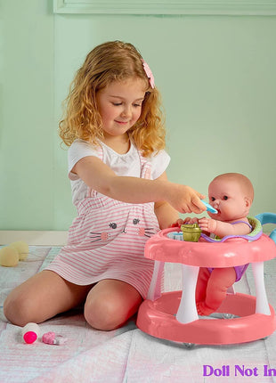 JC Toys - For Keeps Playtime! | Baby Doll Walker Gift Set | Fits Dolls up to 17" | Cloth Seat for easy use and Play Accessories | Ages 2+
