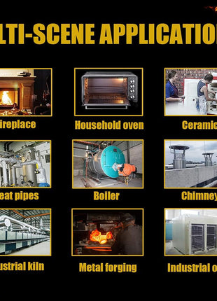 24 inch x12 inchx1 inch (Thick) Ceramic Fiber Blanket Fireproof Insulation Baffle Rated to 2400F, High-Temperature Resistance for Oven Stoves, Kilns, Forges