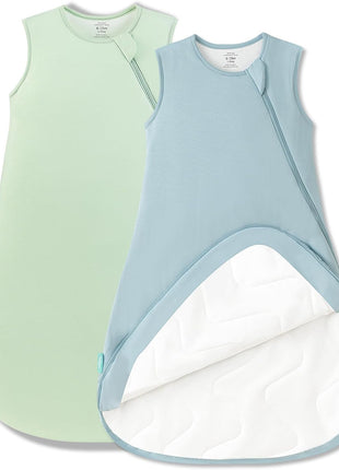 PurComfy Supersoft Sleep Sack 1.0 TOG, Premium Bamboo Viscose Baby Sleeping Bag 2-Way Zipper Sleep Sack Baby Wearable Blanket