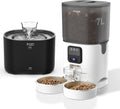 7l Automatic Cat Feeder with Camera with Corded Automatic Cat Water Fountain Set,Automatic Dog Feeder and Pet Dog Water Fountain