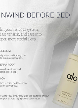 Alo Magnesium Oil Spray + Mini, Sleep & Relaxation, 3.2 + 1.7 oz