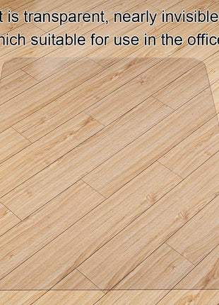 Kuyal Clear Chair mat for Hard Floors 36 x 48 inches Transparent Floor Mats Wood/Tile Protection Mat for Office & Home (36 inch X 48 inch Rectangle)