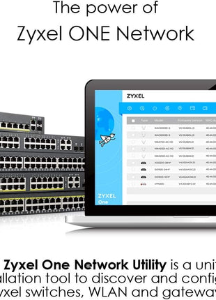 Zyxel 48 Port PoE Switch | Smart Managed | Gigabit Network Ethernet Switch | 44x GbE PoE+ with 375W Budget + 4x SFP GbE PoE+ Combo + 2x SFP | Rack Mount | Smart Fan | Hybrid Mode Cloud | GS1920-48HPv2