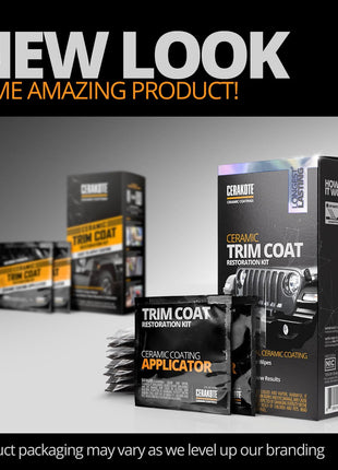 CERAKOTE? Ceramic Trim Coat Kit - Quick Plastic Trim Restorer - Ceramic Coating Guaranteed Restoration to Last Over 200 Washes ??A Ceramic Coating, Not a Dressing