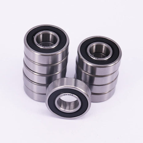 10PCS DEEG R8-2RS Ball Bearing Double-Sided Seal 1/2x1-1/8x5/16 Suitable for Motor, Wheelchair Front Foot Wheel Fork