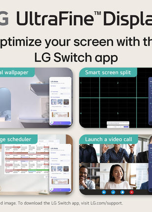 LG 27US500-W Ultrafine Monitor 27-Inch 4K UHD (3840x2160) HDR10 IPS Borderless Design Reader Mode Flicker Safe Switch App HDMI DisplayPort - White