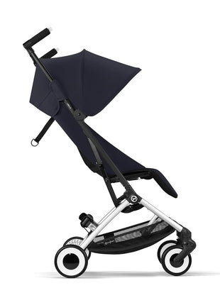 Cybex Libelle 2 Travel Baby Stroller - Lightweight Carry-On Travel Stroller for Airplane with One-Hand Recline, Compatible with CYBEX Car Seats, Magic Black