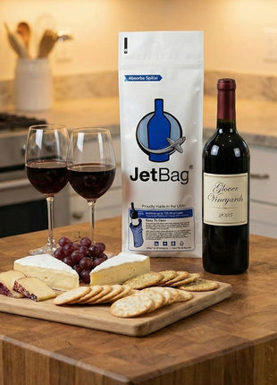 Jet Bag Bold   The Original ABSORBENT Wine Bottle Travel Protector Bags   Resusable Bottle Bags (3 Pack) MADE IN THE USA