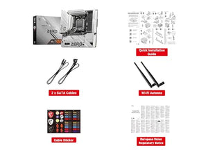 MSI B650M Project Zero Gaming Motherboard (AMD Ryzen 9000/8000/7000 Series Processors, AM5, DDR5, PCIe 4.0, M.2 Slots, SATA 6Gb/s, USB 3.2 Gen 2, HDMI/DP, Wi-Fi 6E, Bluetooth 5.3, 2.5Gbps LAN, mATX)
