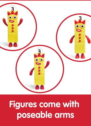hand2mind Numberblocks Friends One to Five, Action Figure Set, Toy Figures & Playsets, Small Figurines for Kids, Counting Blocks, Numbers for Toddlers, Math Toys, Kids Birthday Gifts