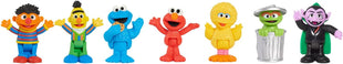 Sesame Street Neighborhood Friends, 7-piece Poseable Figurines, Kids Toys for Ages 2 Up by Just Play