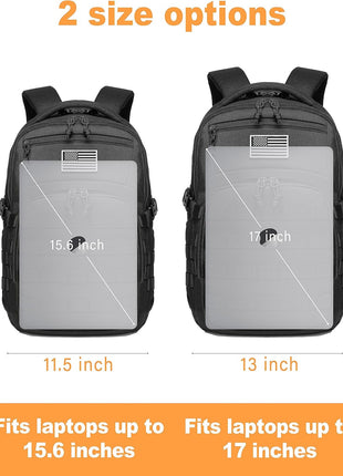 Wotony Military tactical backpack, backpack for men black small tactical assault bag