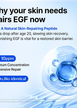 DearKlairs EGF Serum - Blue Youth Activating Drop, 1.69 Fl Oz
