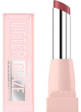 Maybelline Lifter Glaze Oil Balm with Hyaluronic Acid and Hydrating Oil Blend, Lip Balm with 24HRs of Smooth, Moisturizing Shine, Berry Haze (Sheer Cool Mauve)