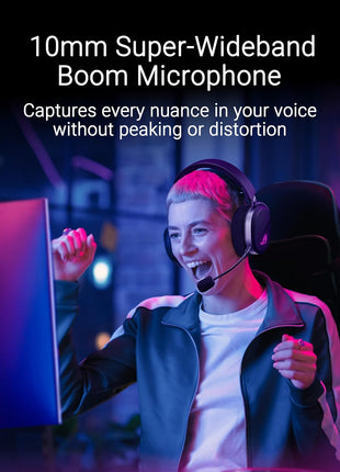 ASUS ROG Pelta Wireless Gaming Headset with Detachable Mic – Tri-Mode (BT, 2.4GHz, USB-C) 50mm Titanium-Plated Drivers, 70Hr Battery, Ergonomic, Lightweight, for PC, PS5, PS4, Switch, Mobile - Black