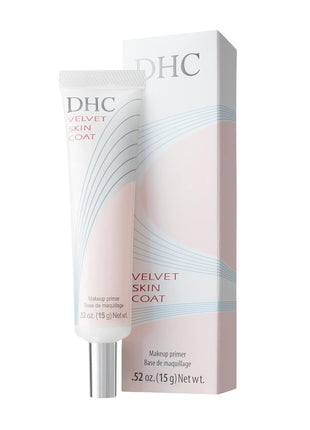 DHC Velvet Skin Coat, Oil Control, Mattifying Makeup Primer, 0.52oz | Extends Makeup Wear, Minimizes Pores, Fine Lines, and Excess Oil, Powder-Gel Formula, Reduces Texture and Acne Scars