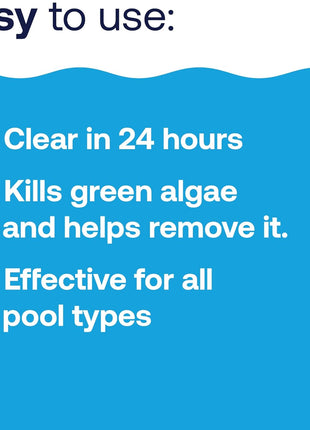 HTH 52038 Swimming Pool Care Green to Blue, Advanced Shock System, 2-Step Swimming Pool Care Solution, 1 Kit