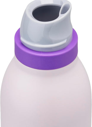 Owala FreeSip Twist Insulated Stainless Steel Water Bottle with Straw for Sports and Travel, BPA-Free, 24-oz, Pink/Purple (Dreamy Field)