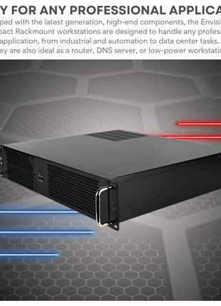 Quiet Rackmount Computer (Intel 20-Core 2.1-5.4GHz i7-14700 CPU, 96GB DDR5 RAM, 2TB SSD, W11 Pro) - 2U Rack Mount Server or Workstation Desktop PC for Home or Business