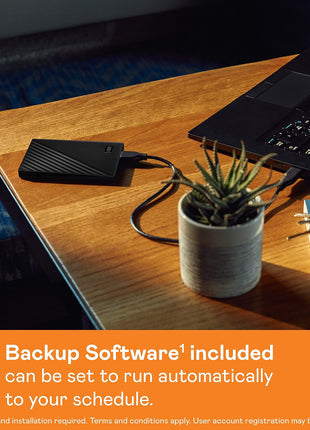 WD 6TB My Passport, Portable External Hard Drive, Black, Backup Software with Defense Against ransomware, and Password Protection, USB 3.1/USB 3.0 Compatible - WDBR9S0060BBK-WESN
