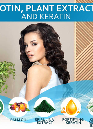 Biotin Shampoo and Conditioner Set - Sulfate and Paraben Free Treatment for Men and Women - Hair Thickening Volumizing Products to Help Boost Thinning Hair with Added Keratin