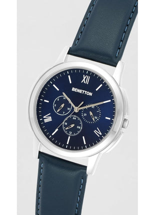 United Colors of Benetton Men Blue Round Brass Dial Analogue Watch- UWUCG0802