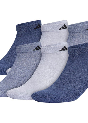 adidas Mens Athletic Cushioned Low Cut Ankle Socks (6-Pair Pack)