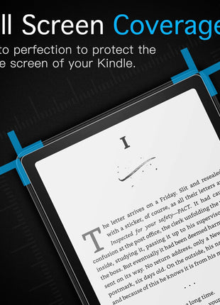 MoKo 3 Pack Screen Protector for 7 inch Kindle Paperwhite 12th Generation 2024 & Kindle Colorsoft Signature Edition, Anti Glare PET Protective Film Matte Screen Protector for Kobo Libra, Case Friendly