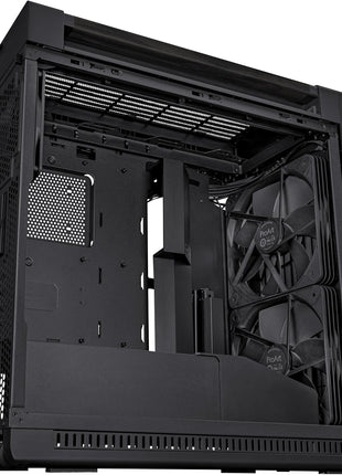 ASUS ProArt PA602 Wood Edition E-ATX PC Case with Tempered Glass,Front Panel IR dust Indicator, Power Lock Latch, 440 mm GPU Support, 420 mm Radiator & 3 Pre-Installed Fans, 2 Year Warranty