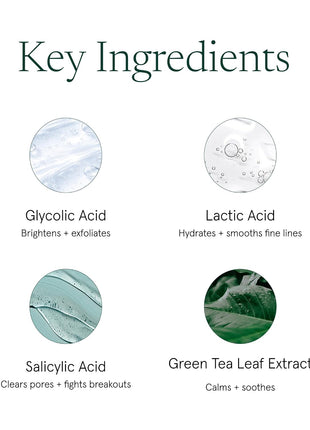 Barefaced Toning and Exfoliating Pads | Glycolic and Salicylic Acid Face Wipes for Blemishes, Dark Spots, and Uneven Texture | Daily Resurfacing Peels for Clear, Glowing Skin (60 Pads)