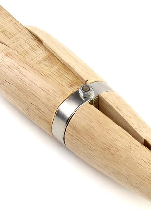 QWORK Wooden Ring Clamp, Hand Tool Wire Clamp for Jewelry Making Stone Setting Engraving Repair