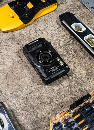 OM SYSTEM Olympus Tough TG-7 Black Underwater Camera, Waterproof, Freeze Proof, High Resolution Bright, 4K Video 44x Macro Shooting (Successor Olympus TG-6)