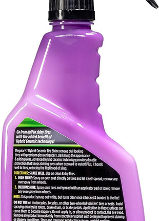 Meguiar's Hybrid Ceramic Tire Shine - Long-Lasting Shine That's Durable & Water-Resistant Hybrid Ceramic Technology - 16 Oz Spray