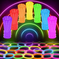 100 Ultra Bright Glow Sticks Bulk Party Pack   Halloween Glow in the Dark Party Supplies Pack   8 inch Glowsticks Party Favors with Bracelets and Necklaces