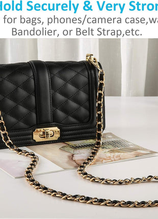 Purse Chain Strap Crossbody Bag Chains Strap Handbag Chain Replacement Leather Chain Straps 47.2 inch