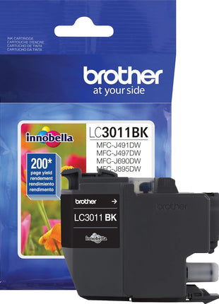 Brother Printer LC3011BK Singe Pack Standard Cartridge Yield Upto 200 Pages LC3011 Ink Black