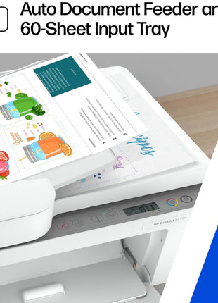 HP DeskJet 4255e Wireless All-in-One Color Inkjet Printer, Scanner, Copier, Best-for-Home, 3 Month Instant Ink Trial Included (588S6A)