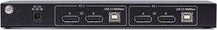 StarTech.com 2-Port Dual-Monitor DisplayPort KVM Switch with Dual View Video Matrix, 4K 60Hz, 4X USB Hub Ports, TAA Compliant