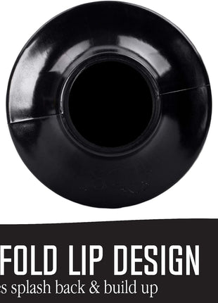 JS Jackson Supplies Professional Bellows Accordion Toilet Plunger, High Pressure Thrust Removes Heavy Duty Clogs from Clogged Bathroom Toilets, All Purpose Power Plungers for Bathrooms, Cobalt