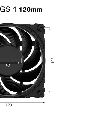 be quiet! Silent Wings 4 120mm 1600 RPM Premium Low Noise Cooling Fan | 3-Pin | BL092