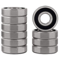 XiKe 10 Pcs 6305-2RS Double Rubber Seal Bearings 25x62x17mm, Pre-Lubricated and Stable Performance and Cost Effective, Deep Groove Ball Bearings.