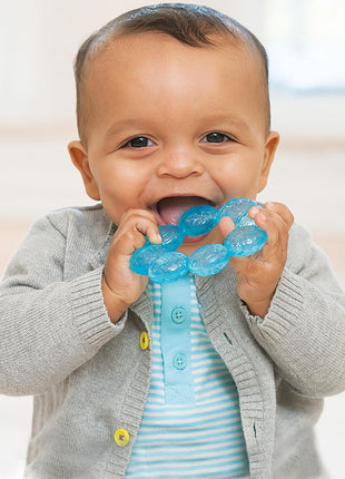 Infantino Water Teethers, Cooling & Massaging Relief, Lime/Blue, 3-Pack