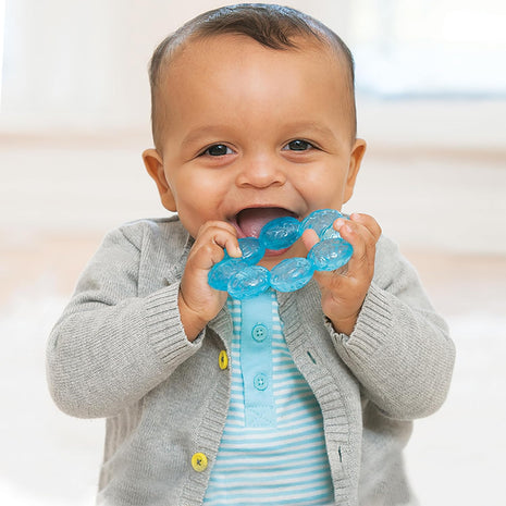 Infantino Water Teethers, Cooling & Massaging Relief, Lime/Blue, 3-Pack