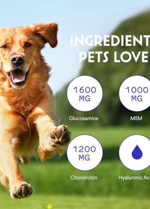 Liquid Glucosamine Superhero Drops Plus Grass-Fed Colostrum Powder - for Dog's Mobility, Joint Care, Skin Health & Immune Support – Liquid Glucosamine 16 Ounces – Colostrum 3.20 Ounces