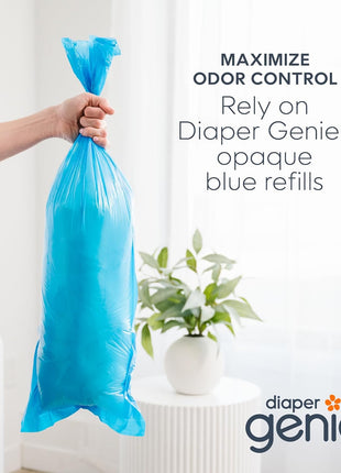 Diaper Genie Easy Roll Refill | 30 Bags Per Refill | Holds Up to 1410 Newborn Diapers | Odor Control | Diaper Pail Refill Bags | Fits Diaper Genie Signature & Platinum Pails