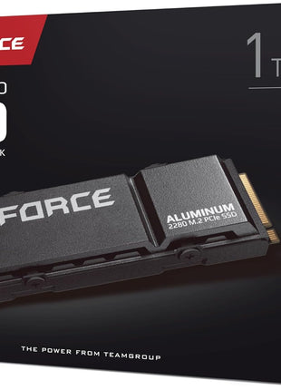 TEAMGROUP T-Force G70 PRO Aluminum Heatsink 1TB DRAM SLC Cache 3D TLC NAND NVMe InnoGrit PCIe Gen4x4 M.2 2280 Gaming Internal SSD Works with PS5 Read/Write 7400/5500 MB/s TM8FFH001T0C128