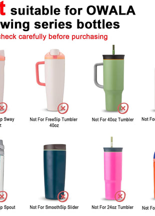 2PCS Silicone Water Bottle Boot for Owala 24oz 32oz 40oz, Anti-Slip Protective Sleeve Bottom Bumper Protector for FreeSip, Twist, and Flip Stainless Steel Water Bottles