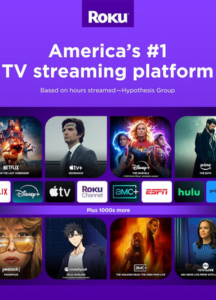 Roku Express | HD Roku Streaming Device with Standard Remote (no TV controls), Free & Live TV