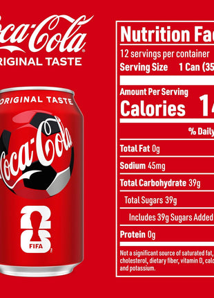 Coca-Cola Soda Soft Drink Fridge Pack Cans, 12 fl oz, 12 Pack | Carbonated drink with classic cola flavor